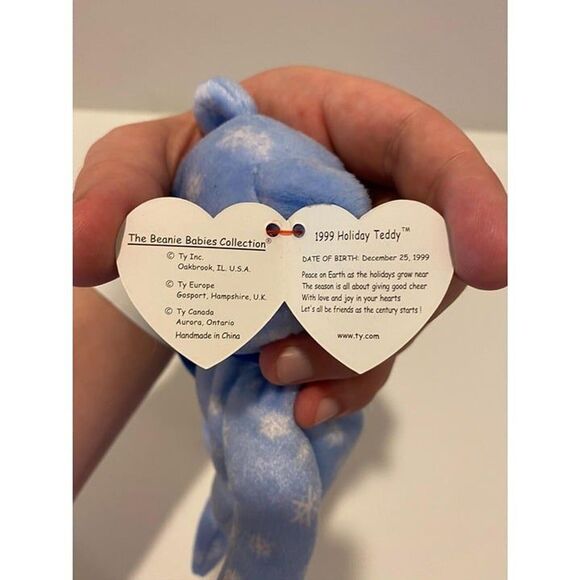 TY 1999 Beanie Babies Holiday Teddy Bear Limited Edition Plush Animal - Picture 7 of 8